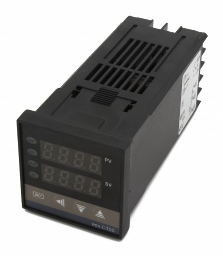 REX-C100 48*48mm AC 220V 可控硅输出1个报警热电偶热电阻多输入数显智能温控仪