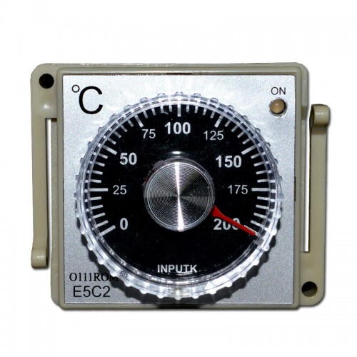 E5C2-R20K200-S220VAC指针旋钮式温控仪带K (0-200℃)输入类型，量程，有插座，220VAC工作电压