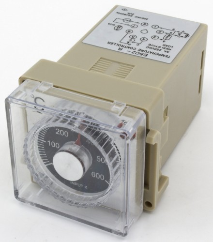 E5C2-R20K600-N220VAC指针旋钮式温控仪带K (0-600℃)输入类型，量程，无插座，220VAC工作电压
