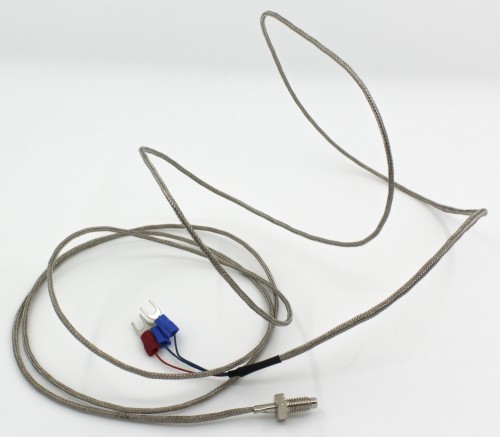 FTARB01-PT100-AM6M1 PT100螺钉式热电阻温度传感器带A级: ±(0.15℃+0.2%|t|)精度,M6螺纹,1米导线长度