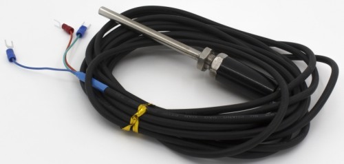 FTARP01-PT100-S100P5 PT100探头式热电阻温度传感器带不锈钢探头材质,100mm探头长度,塑料护套导线材质,5m导线长度