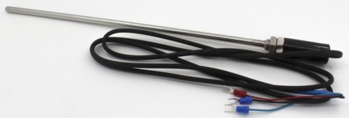 FTARP01-PT100-S300P1 PT100探头式热电阻温度传感器带不锈钢探头材质，300mm探头长度，塑料护套导线材质，1m导线长度