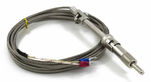 FTARS01-K-M12P1.5L32M4 K型压簧式热电偶温度传感器带32mm卡套长度，金属屏蔽导线材质，4m导线长度