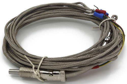 FTARS01-PT100-A5 PT100压簧式热电阻温度传感器带A级: ±(0.15℃+0.2%|t|)精度,5m导线长度