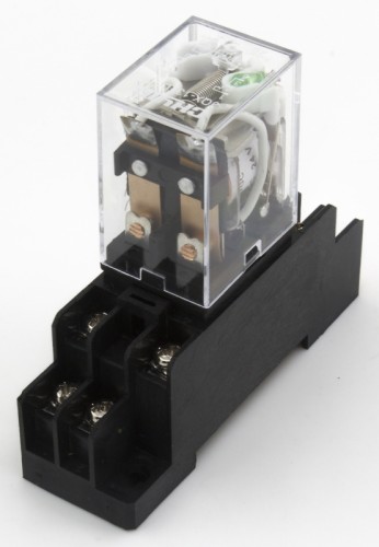 JQX-13FL-S24VDC电磁式中间继电器带有插座，24VDC线圈电压