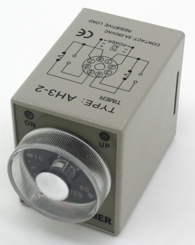 AH3-2-N220VAC-60M超级时间继电器带无插座，220VAC工作电压，60min延时时间