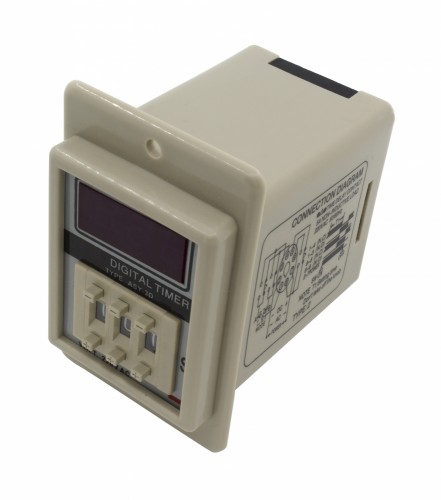 ASY-3D-WN220VAC-999S通电延时2转换时间继电器带白色外壳颜色，无插座，999s延时时间