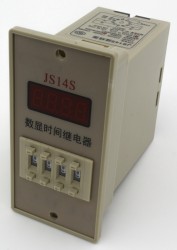 JS14S-4-DA-99.99S 4位调节数显时间继电器带100-240VAC/DC工作电压，99.99s延时时间